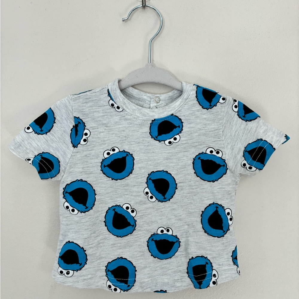 Sesame Street Cookie Monster T-Shirt - 0-3M